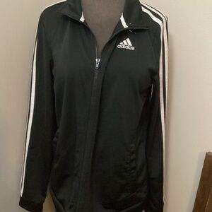 Adidas black/white jacket kids unisex 18/20